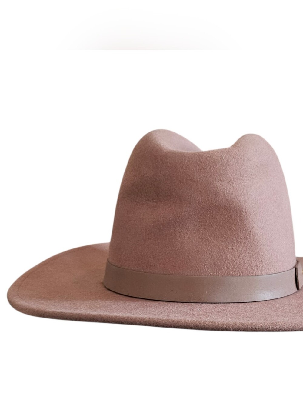 NWT Lack Of Color Felt Fedora Hat in Brown Size M